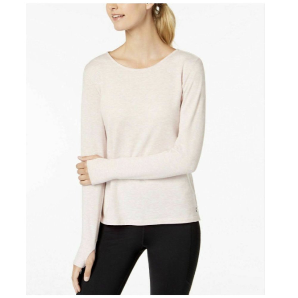 Ideology Cutout-Back Top Pink S NWT! $39.50